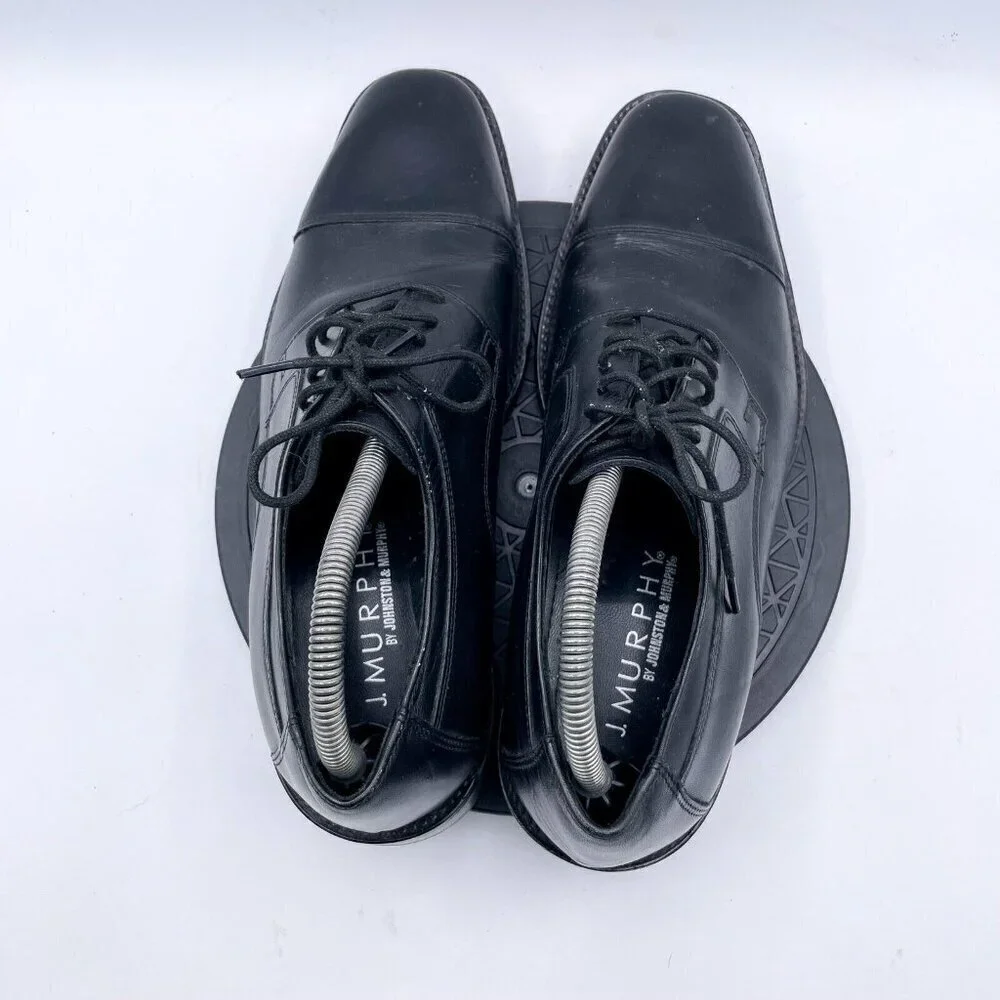 J Murphy by Johnston & Murphy Oxfords Dress Shoes Mens Size 9M Black Leather